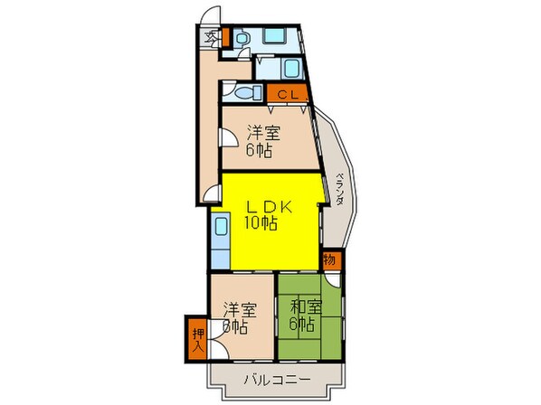 サンハイツ坂末の物件間取画像